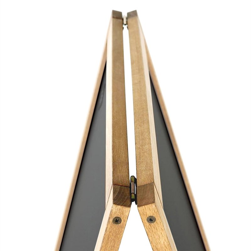 Wooden A-skilt, lys bøg, med ståltavle, 46 x 68 cm #3