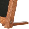 Wooden bordtavle med fødder mørkt træ - A5 - 12,7x17,8 cm #5