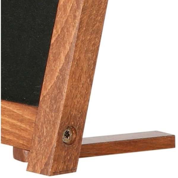 Wooden bordtavle med fødder mørkt træ - A5 - 12,7x17,8 cm #5
