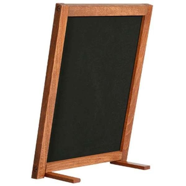 Wooden bordtavle med fødder mørkt træ - A5 - 12,7x17,8 cm #4