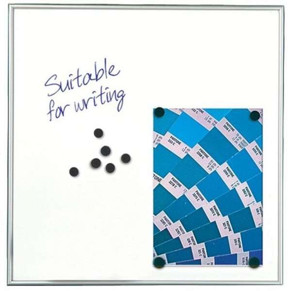 Magnetisk whiteboard med 9mm aluminium profil, hvid - 12xA4 #1