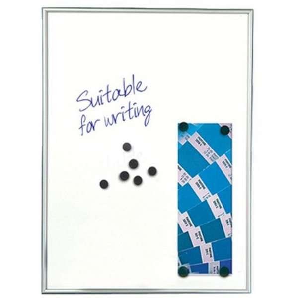 Magnetisk whiteboard med 9mm aluminium profil, hvid - 4xA4 #1