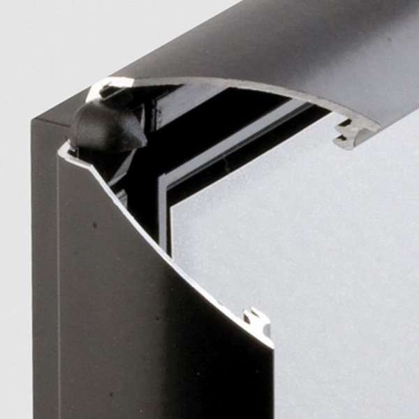 Opti Klikramme med 25mm aluminium profil, sort - A4 #3