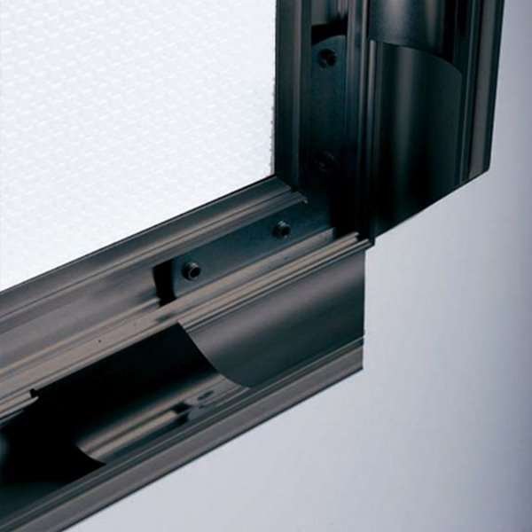 Klikramme med 40mm Antique aluminium profil, sort - A2 #2
