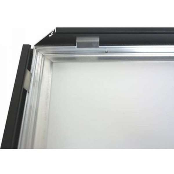 CROWN Klikramme med 33mm aluminium fladprofil, sort - A0 #8