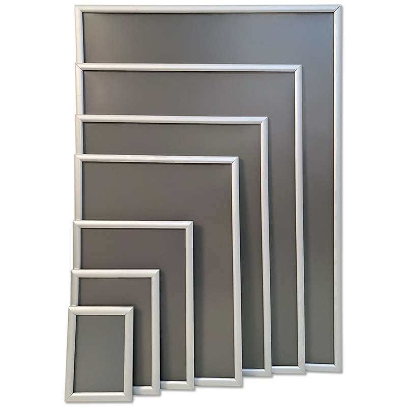 Klikramme med 20mm aluminium profil, sølv - A1 #7