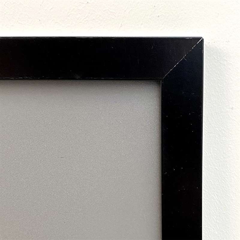 Klikramme med 20mm aluminium fladprofil, sort - 70 x 100 cm #2