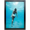 Klikramme med 20mm aluminium fladprofil, sort - 70 x 100 cm #1