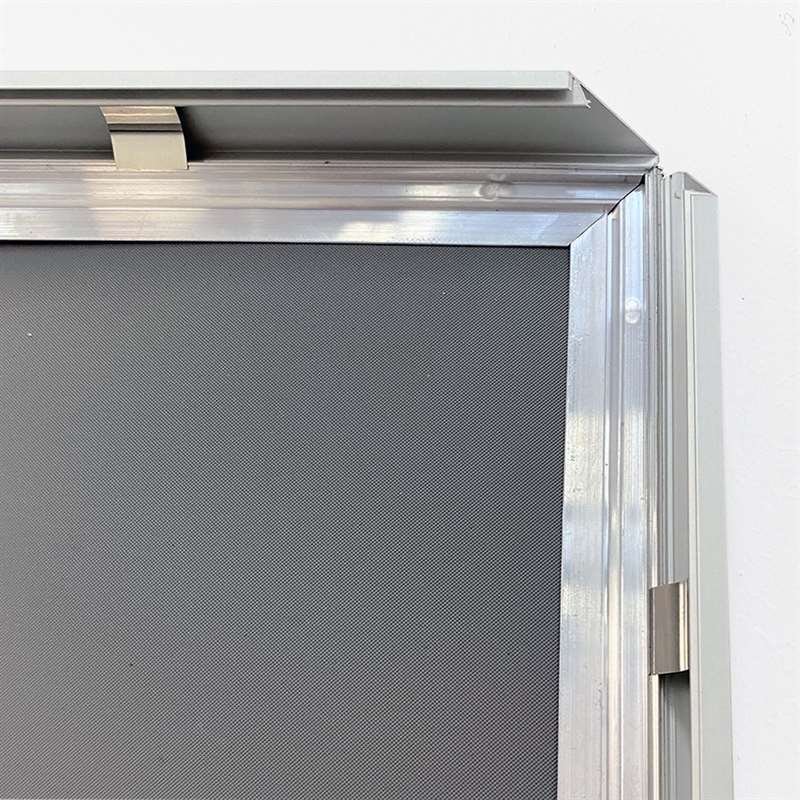 Klikramme med 20mm aluminium fladprofil, sølv - A1 #5