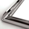 Klikramme med 25mm aluminium profil, stållook - A4 #4