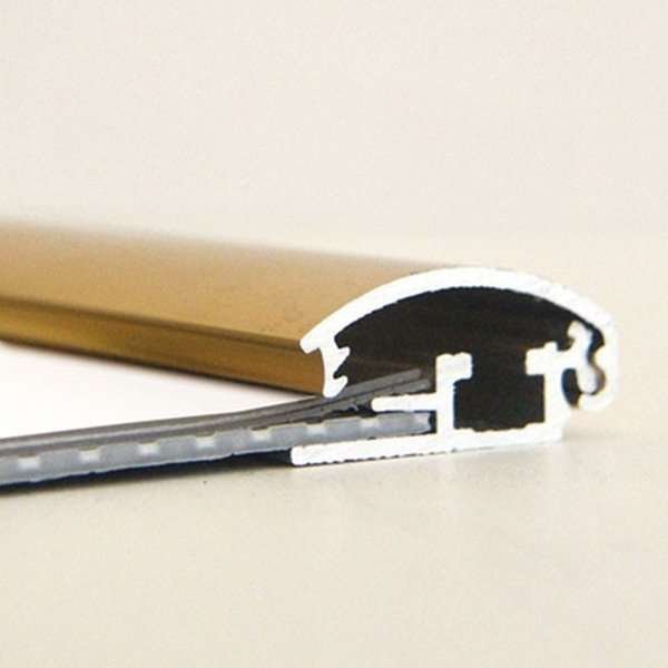 Klikramme med 25mm aluminium profil, guldpoleret - A1 #5