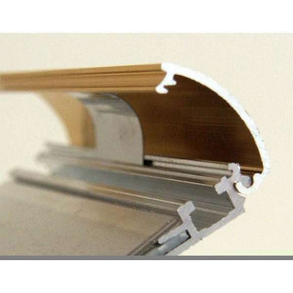 Klikramme med 25mm aluminium profil, guldpoleret - A1 #6