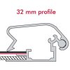Klikramme med 32mm aluminium fladprofil, sort - 50x70cm #3