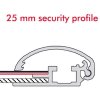 Klikramme med 25mm aluminium Security Frame profil, sølv - A1 #6