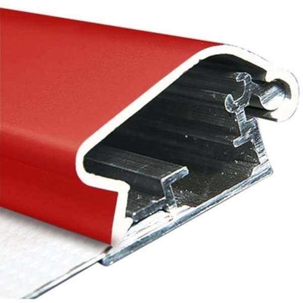 Klikramme med 32mm aluminium fladprofil, rød - A3 #5