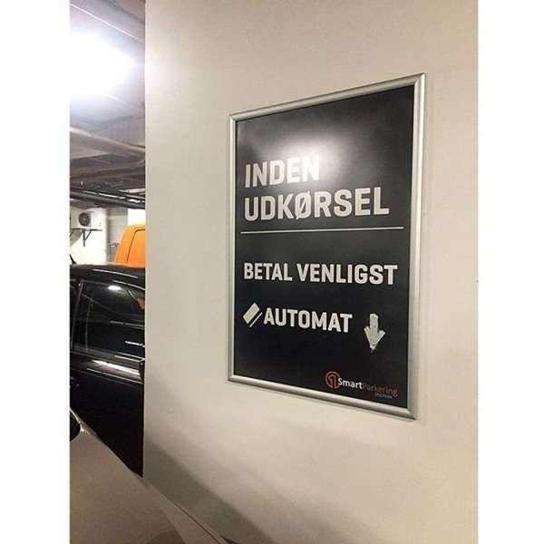 Klikramme med 30mm aluminium profil, sølv - 70x100 cm #10