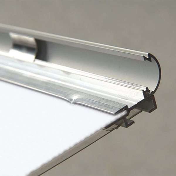 Klikramme med 15mm aluminium profil, sølv - A4 #8