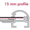 Klikramme med 15mm aluminium profil, sølv - A4 #4