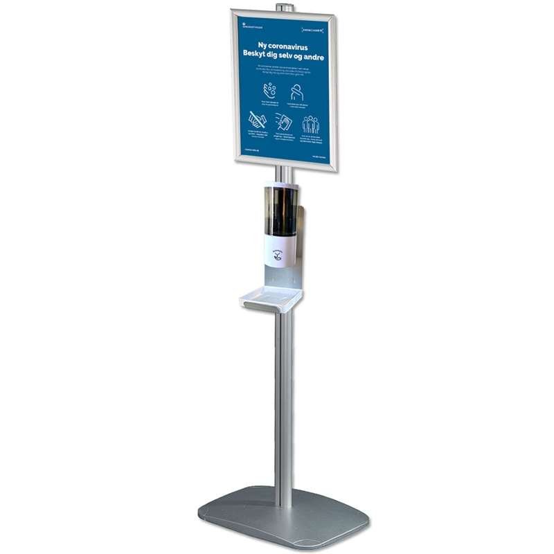 Spritstander med 500 ml dispenser, minimultistand og A4 ramme #1