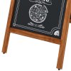 Wooden gadeskilt med ståltavler, 59 x 119 cm #5