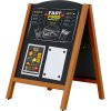 Wooden Gadeskilt med buet top og ståltavler, 59 x 77,5 cm #1