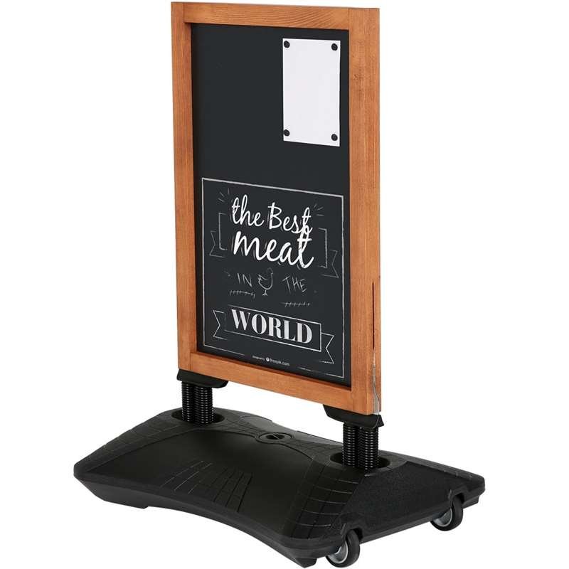Wooden Wind-Sign Waterbase gadeskilt med ståltavler, 59 x 78 cm #1