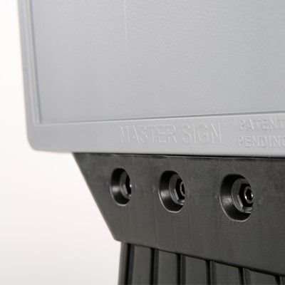 Plast Board with Foot - sort vandtank - sølv top #10
