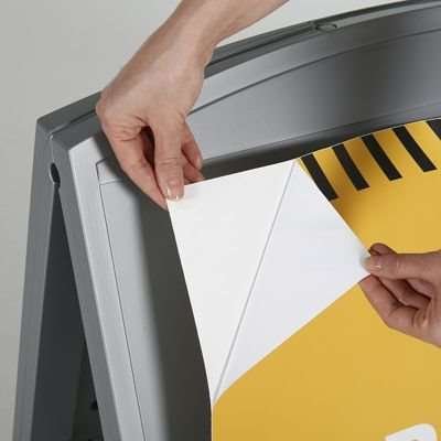 Compact Plast A-board, mini, gråt #6