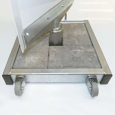 Outdoor Spin-Sign Gadeskilt - 40x79 cm - hvid #4