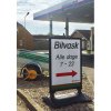 Wind-Sign Waterbase Budget Gadeskilt - 70x100 cm - sort #10