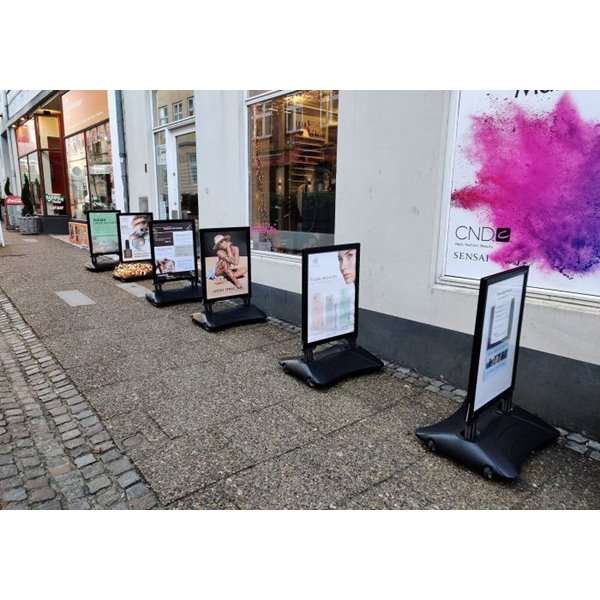 Wind-Sign Waterbase Budget Gadeskilt - 70x100 cm - sort