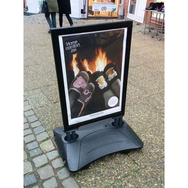 Wind-Sign Waterbase Budget Gadeskilt - 70x100 cm - sort