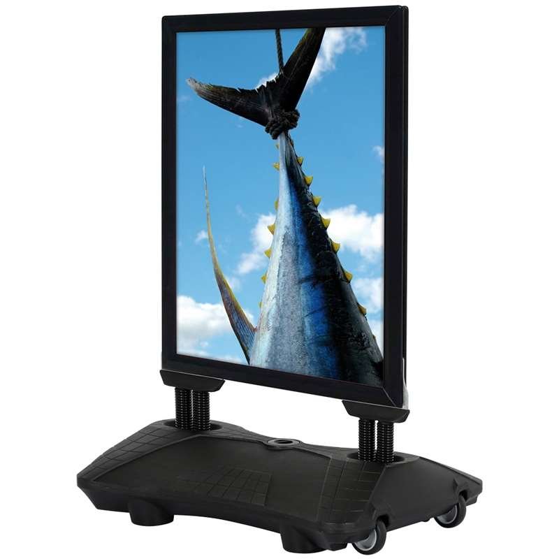 Wind-Sign Waterbase Budget Gadeskilt - 70x100 cm - sort