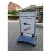Wind-Sign Waterbase Budget Gadeskilt - 70x100 cm - sølv #14