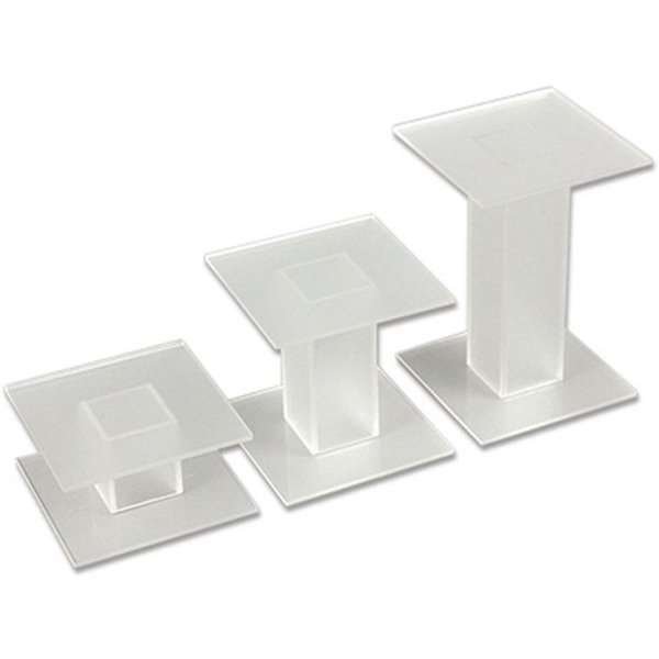Presentation Podium - 3 Stk. - Mat Transparent #4