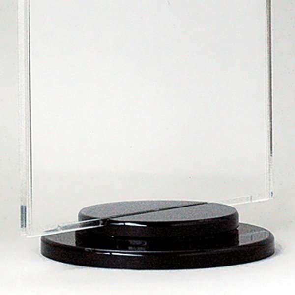 Spin Menukortholder vertikal - 6xM65 Flyer - 9.9x21 cm - sort #2
