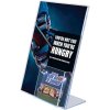 L - Menukortholder A4, m/indstik i top - holder til visitkort #1
