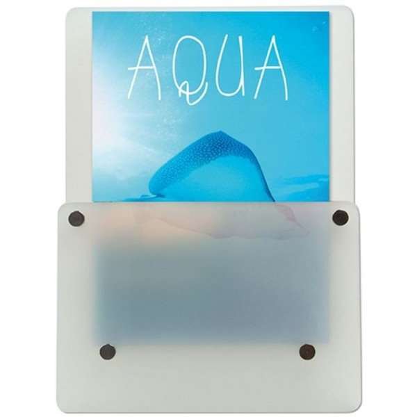 Frosted Brochureholder til bord vertikal - A4 - 21x29.7 cm #2