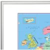 Whiteboard Tavle Med Europakort - 103x73 cm #3
