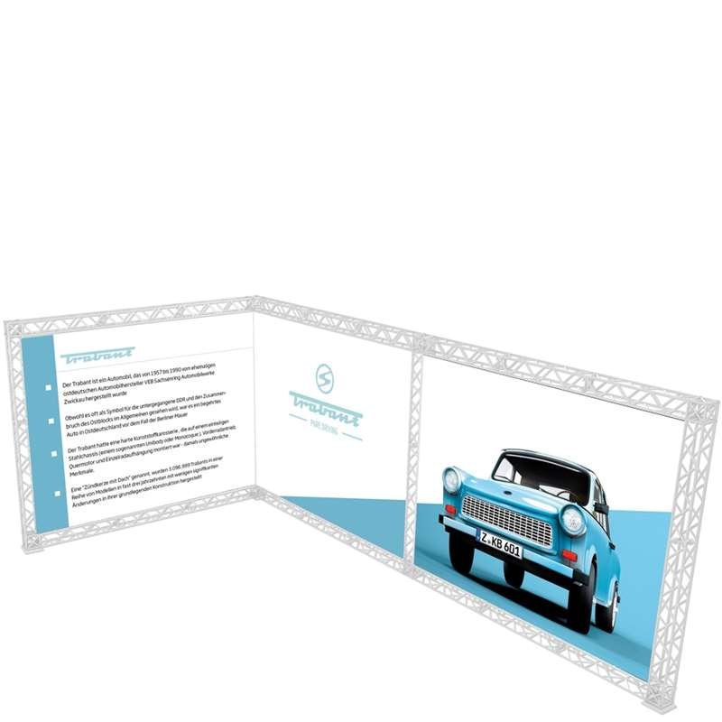 Crown Truss 10 L-form 3 x 6 m - hvid #7