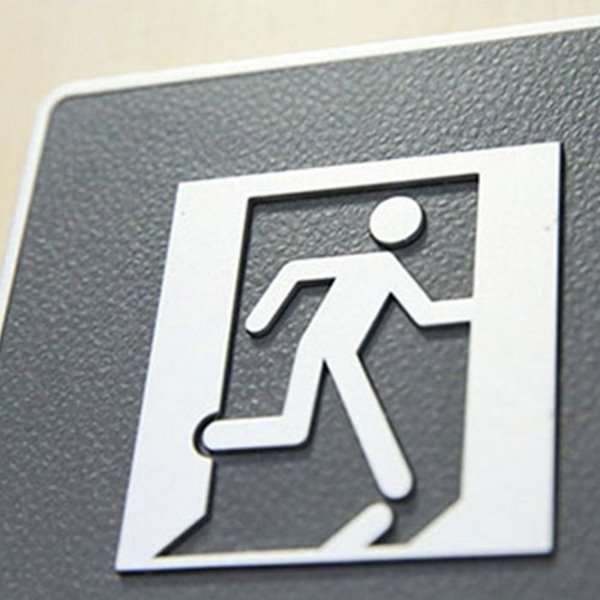 Icon Dørskilt Med Blindeskrift - Exit #3