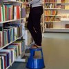 Elefantfod skammel i plast - Sort #2