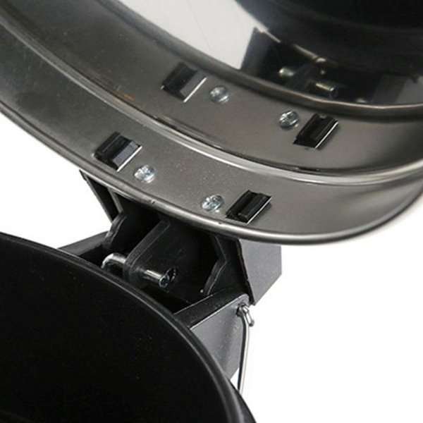 Pedal Trash Can, Silver - 20L #4