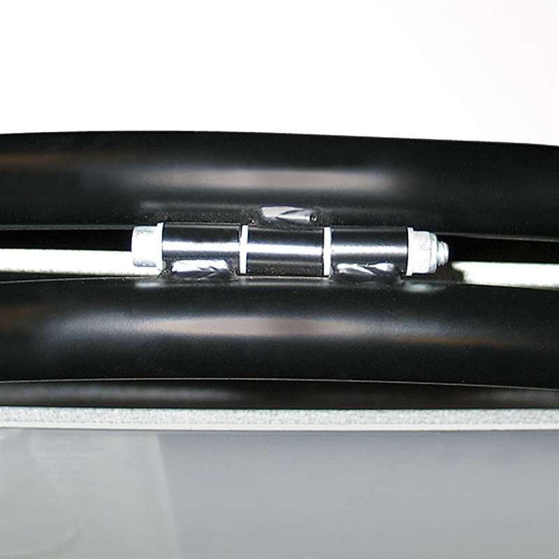 New Gotik Lux Gadeskilt med logoplade og hjul - A1 - sort #4