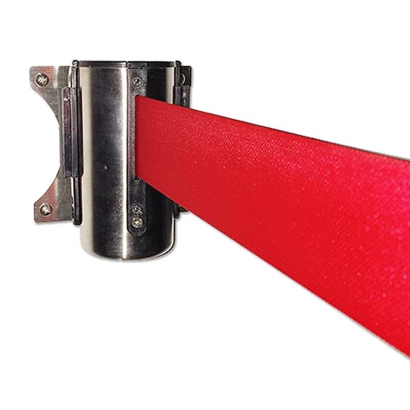 Afspærringsstolpe Bælte Dispenser Til Vægmontering - Rød, 300 cm #1