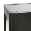 Vitrine glasskab - Showcase Wall Duo glasmontre med LED lys og lås - sort #3