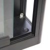 Vitrine glasskab - Showcase Wall Duo glasmontre med LED lys og lås - sort #2
