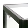 Vitrine glasskab - Showcase Desk Duo glasmontre med LED lys og lås - sort #5