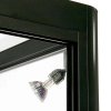Vitrine glasskab - Showcase Desk Duo glasmontre med LED lys og lås - sort #4