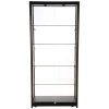 Vitrine glasskab - Showcase Tower Duo glasmontre med LED lys og lås - sort #5